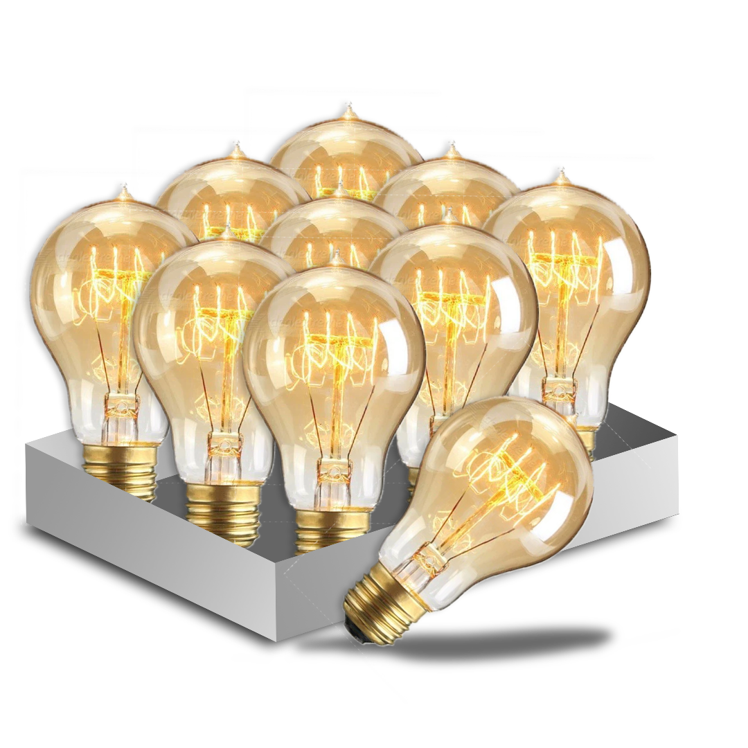 4W A19 LED Filament Bulb – Dimmable, Warm Glow, 210 Lumens