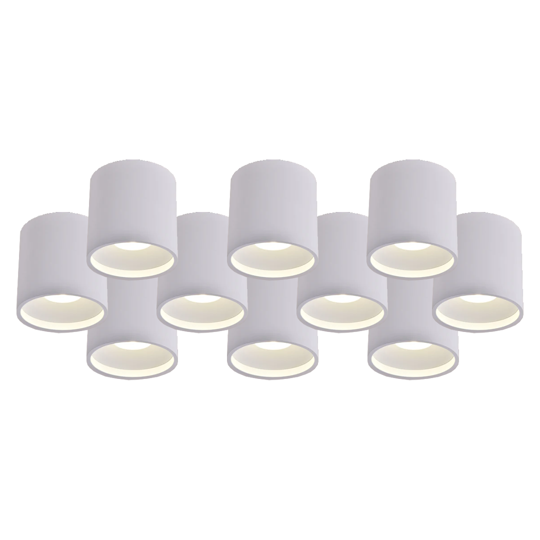 Up/Down Series - Round 12W Fixed Mount - Built-in LED - Turn on Up, Down or Both with One Control, 12W/4000K Down Light, 4W/ 3000K Up Light