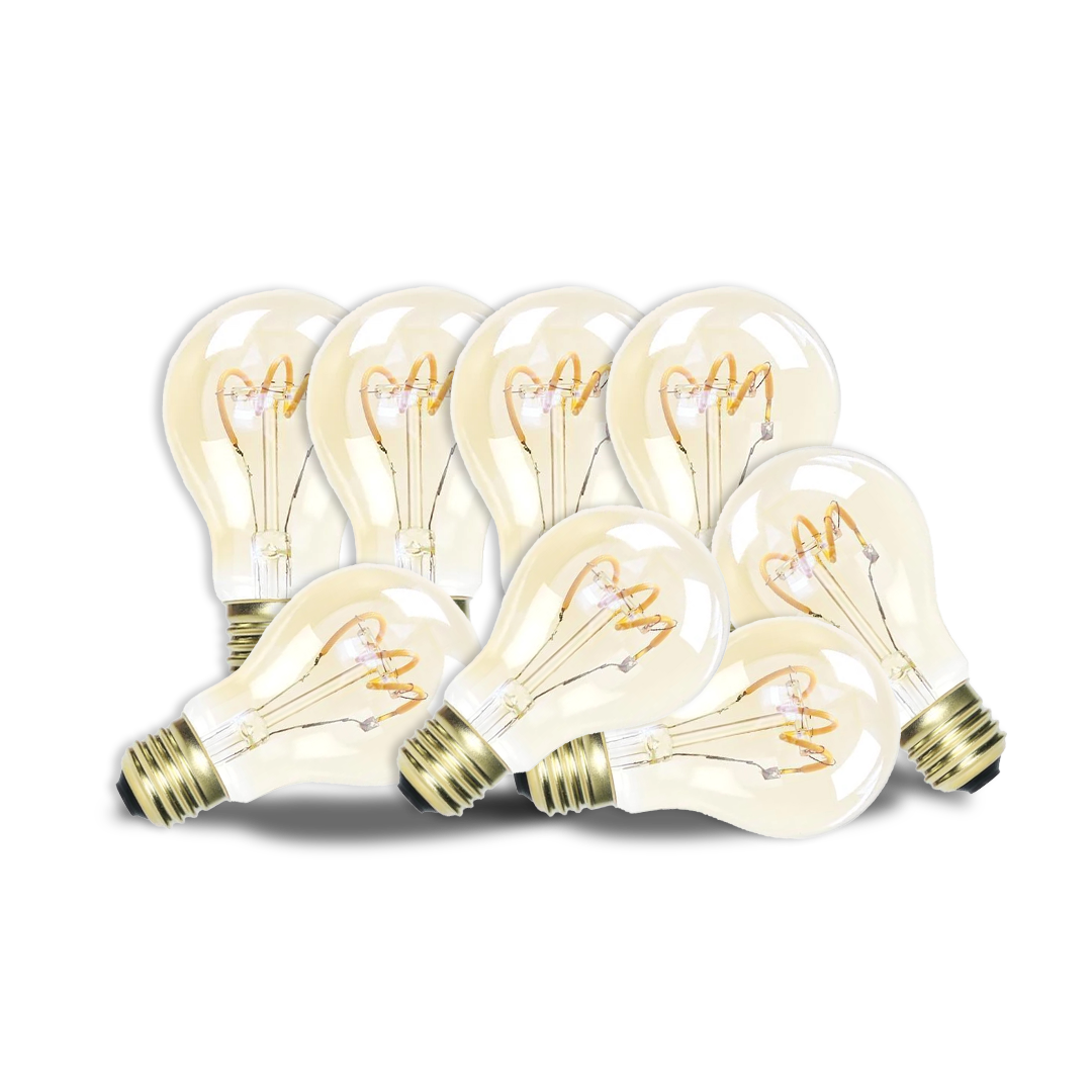 LED E26/E27 A60 4W LOOP X 4 SHAPE FILAMENT 3000K D:2.5" L:4" DIM