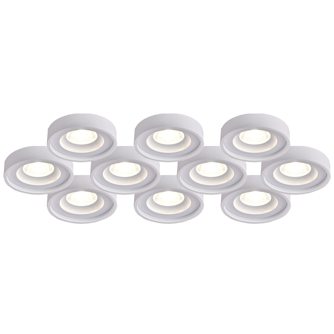 Up/Down Series - Round 6W Fixed Mount - Built-in LED - Turn on Up, Down or Both with One Control, 6W/4000K Down Light, 3W/ 3000K Up Light