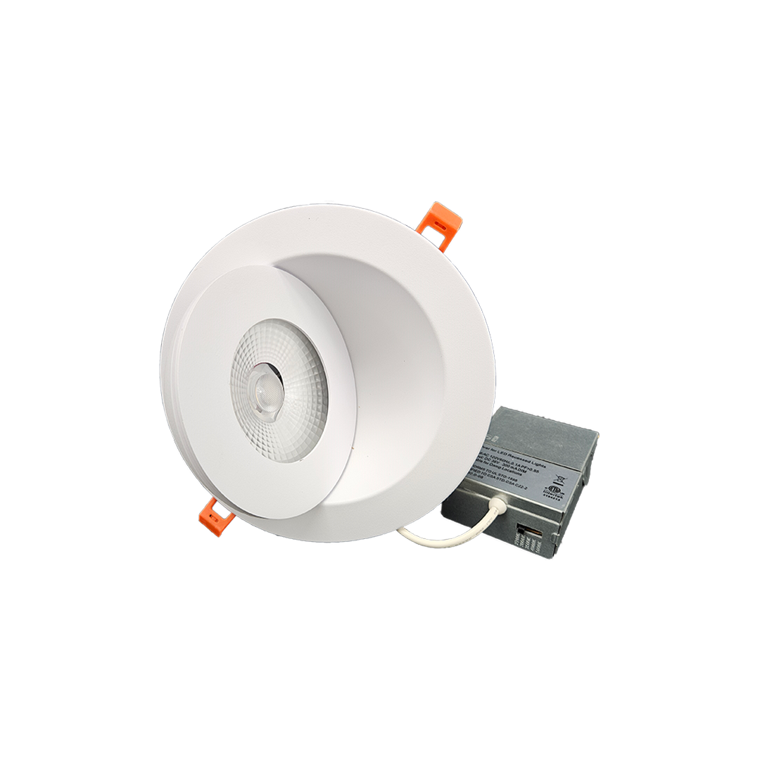 6-Inch White 360° LED Gimbal Recessed Light