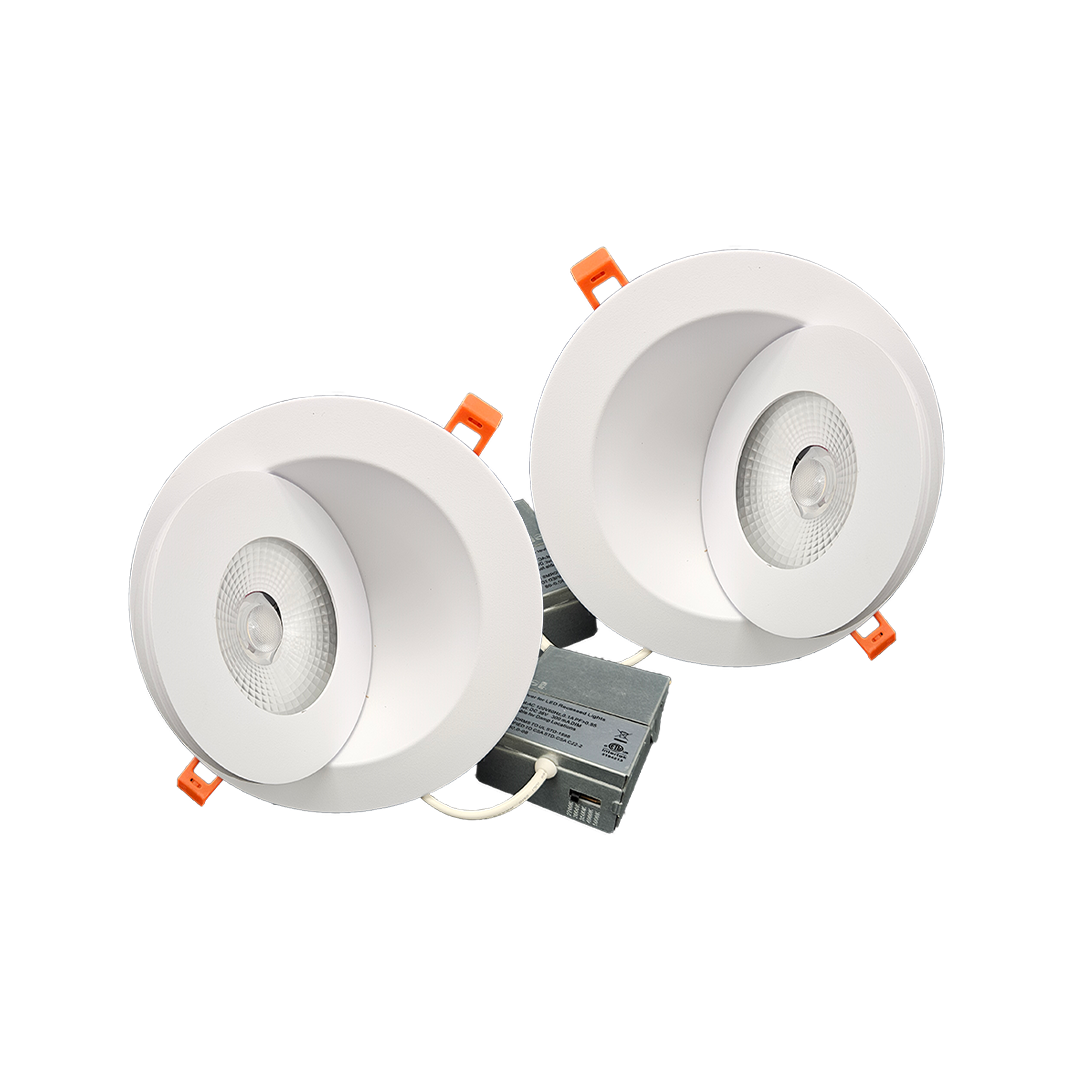 6-Inch White 360° LED Gimbal Recessed Light