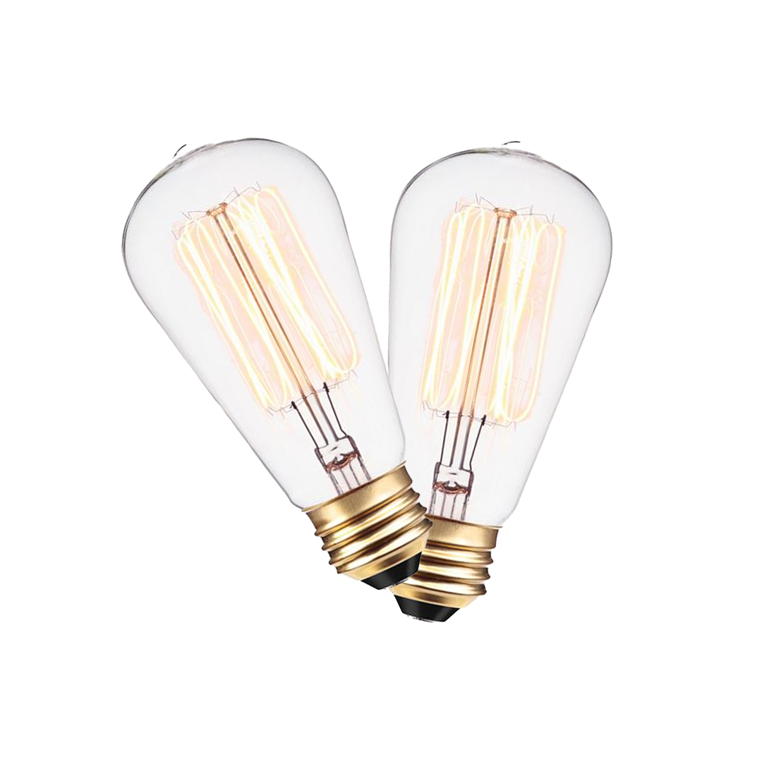 INCANDESCENT ST64 HAIRPIN STYLE FILAMENT 29 ANCHORS 2200K CLEAR D:2.75" L:5.75