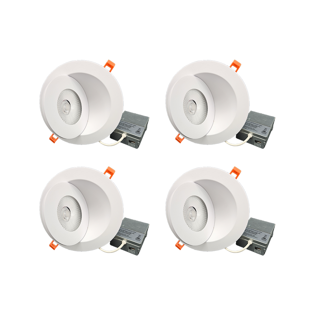 4” LED GIMBAL Lights (360 Twist Angle) 9-Watt WHITE Color