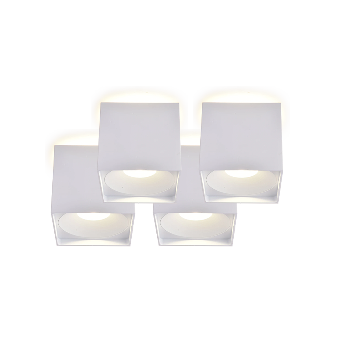 Up/Down Series - Square 12W Fixed Mount - Built-in LED - Turn on Up, Down or Both with One Control, 12W/4000K Down Light, 4W/ 3000K Up Light