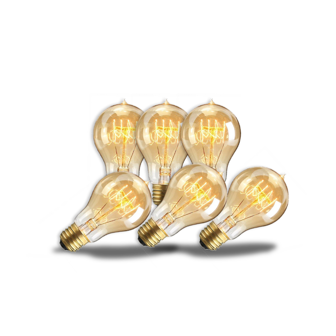 4W A19 LED Filament Bulb – Dimmable, Warm Glow, 210 Lumens