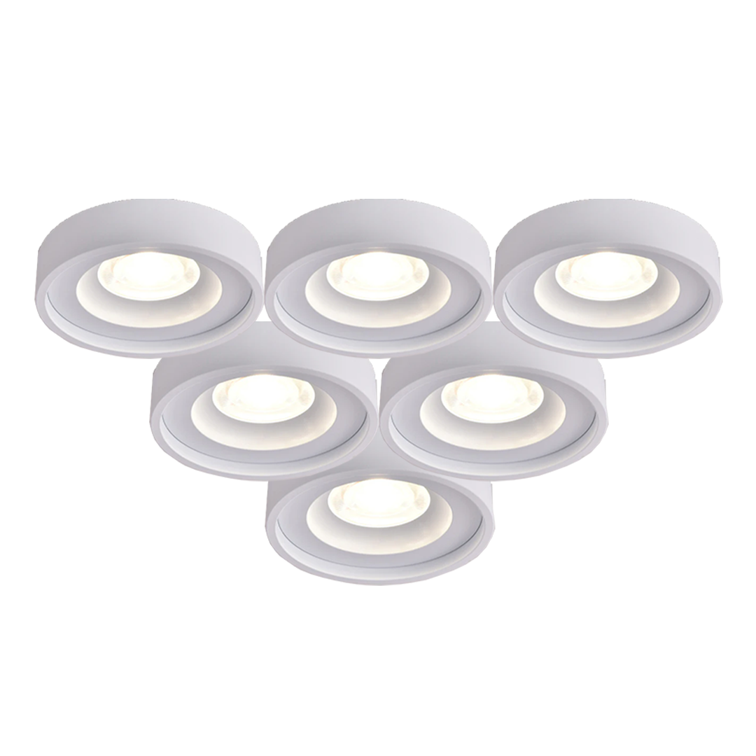 Up/Down Series - Round 6W Fixed Mount - Built-in LED - Turn on Up, Down or Both with One Control, 6W/4000K Down Light, 3W/ 3000K Up Light