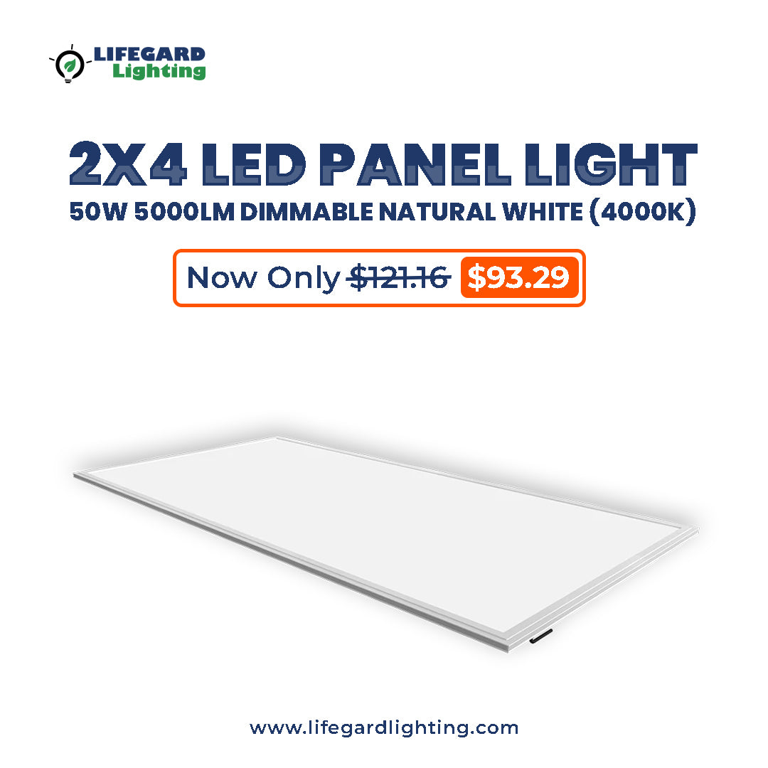 2x4 LED Panel Light | 50W 5000LM Dimmable and Natural White