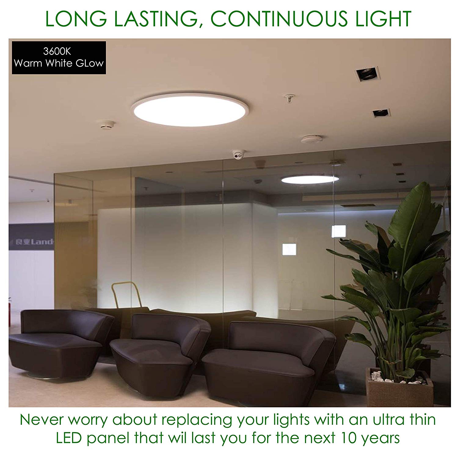 24" ROUND PANEL LED Light Color:3000k