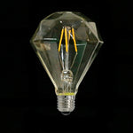 Diamond Shape Amber Vintage Light E26 / E27 Base Dimmable G40 8W LED 110V 2700K Warm White