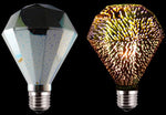 LED E26/E27 4W 110V DIAMOND Shaped 3D Bulb 2200K FILAMENT