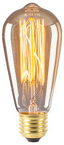 ST64 HAIRPIN STYLE AMBER Incandescent Filament Light Bulb 2200K D:64MM L:146MM