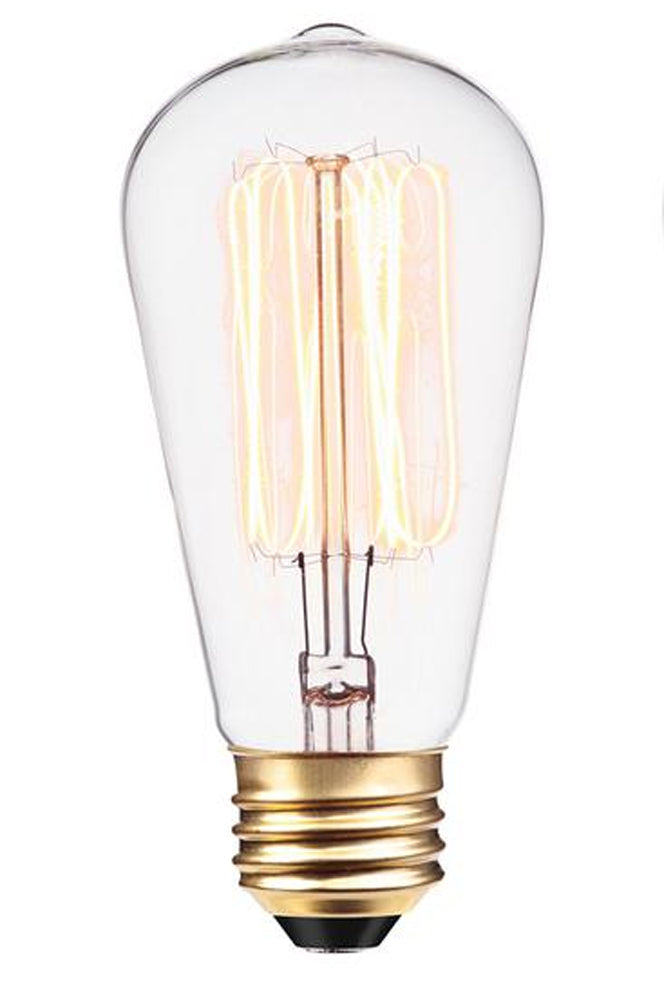 Incandescent Antique Filament Light Bulb 2200K - CLEAR - ST64 HAIRPIN STYLE