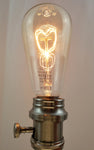 ST64 HAIRPIN STYLE CLEAR HEART SHAPED Incandescent Filament Light Bulb 2200K CLEAR D:64MM L:146MM